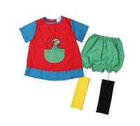 Pippi Calzini lunghi per bambini - Costume per Halloween, costume per ragazze e ragazzi, età 4-6 anni