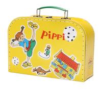 Pippi Langstrumpf Pippi - Valigetta di cartone per bambini con illustrazioni, perfetta per giochi e avventure, giallo., Gelb 25cm, Classico