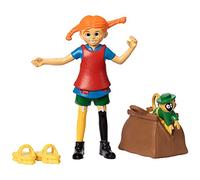 PIPPI LONGSTOCKING TOYS - Set di bambole a forma di casa delle bambole, Pippi e Mr. Nilsson, scimmietta di Pippi e Mr. Nilsson, valige con soldi, scarpe da spazzola, persone giocattolo, licenza