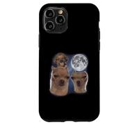 Pippo Ahh Cane Luna 3 Ululando Alla Luna Divertente Strano Maledetto Custodia per iPhone 11 Pro