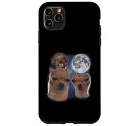 Pippo Ahh Cane Luna 3 Ululando Alla Luna Divertente Strano Maledetto Custodia per iPhone 11 Pro Max