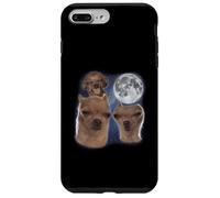 Pippo Ahh Cane Luna 3 Ululando Alla Luna Divertente Strano Maledetto Custodia per iPhone 7 Plus/8 Plus
