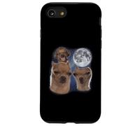 Pippo Ahh Cane Luna 3 Ululando Alla Luna Divertente Strano Maledetto Custodia per iPhone SE (2020) / 7/8
