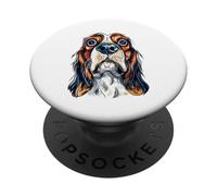 Pippo Cane Cavalier King Charles Spaniel dagli occhi larghi PopSockets PopGrip Adesivo