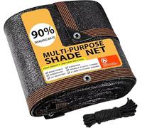 PIPRE 1.83 x 3.66 m Nero Rectangular Sail Sail Sun Shade UV Protection for Outdoor, Garden and Patio, Swimming Pool