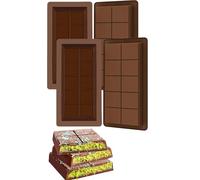 PIQIUQIU Set di 4 stampi per cioccolato, stampo in silicone per cioccolatini e dessert | Resistente in lavastoviglie, resistente al forno