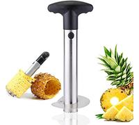 PIQIUQIU Taglia Ananas in Acciaio Inossidabile, Facile da Pulire, Manico Antiscivolo, Affetta Ananas per Anelli di Frutta da Cucina