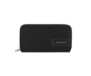 Piquadro A 4 Soffietti Con Zip Nero Donna
