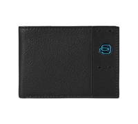Piquadro, ,Accessories ,Uomo ,Nero ,ONE SIZE Portafoglio in pelle nera con portamonete