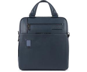 Piquadro Akron Cartella in pelle 33 cm Scomparto per laptop blu