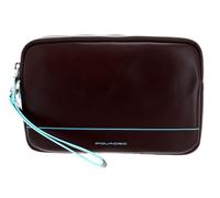 Piquadro Astuccio in Pelle con Cerniera e Laccio Laterale, Borsa con Manico Lungo Uomo, Mogano, Talla única