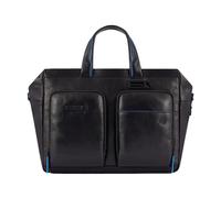 Piquadro, ,Bags ,Donna ,Nero ,ONE SIZE Elegante Portadocumenti in Pelle con Scomparto per Laptop