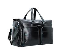 Piquadro, ,Bags ,Donna ,Nero ,ONE SIZE Moderna borsa da viaggio in pelle con scomparto per laptop