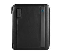 Piquadro, ,Bags ,Donna ,Nero ,ONE SIZE Sottile A4 Chiusura Lampo Blocco