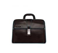Piquadro, ,Bags ,unisex ,Marrone ,ONE SIZE Borsa Medico in Pelle Blu Square