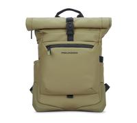 Piquadro, ,Bags ,unisex ,Verde ,ONE SIZE Corner 2.0 Roll-Top Backpack