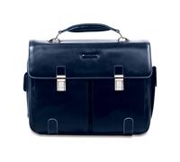 Piquadro Cartella Blue Square - Pelle, 43x31x13 cm, Scomparto per laptop - Blu