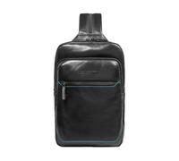 Piquadro Blue Square monospalla con portabilità a zaino, pelle nero CA6589B2.N