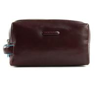 PIQUADRO Beauty 2 comparti in pelle - Accessori da viaggio- Custodia per trucchi Uomo, Mogano, BY5011B2-MO