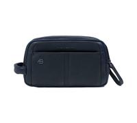 Piquadro - Beauty Case Uomo in Pelle Blu - - Bags - Uomo - Blu - ONE SIZE