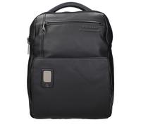 Piquadro Black Leather Backpack