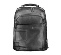 Piquadro Black Leather Men's Backpack