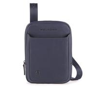 Piquadro Black Square Borsa a tracolla Vera Pelle 17 cm blu