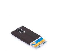 Piquadro Black Square Porta carte di credito RFID pelle 6 cm dark brown (PP4825B3R-TM)