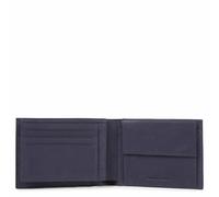 Piquadro Portafoglio quadrato nero RFID in pelle 12,5 cm blue4 (PU1392B3R-BLU4)