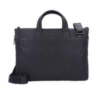 Piquadro Black Square Valigetta Vera Pelle 42 cm Vano porta PC marrone