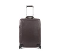PIQUADRO Black Square Valigia di cabina 4 ruote pelle 55 cm scomparto Laptop
