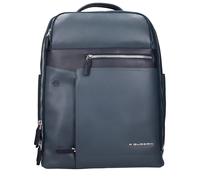 Piquadro Blue Leather Backpack