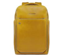 PIQUADRO Blue Square Backpack 2 Compartments 15,6' Yellow