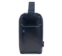 Piquadro Blue Square Borsa a tracolla Vera Pelle 15 cm blu