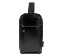 Piquadro Blue Square Borsa a tracolla Vera Pelle 15 cm nero