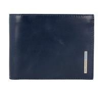 Piquadro Blue Square Custodia per carta di credito Vera Pelle 12 cm blu