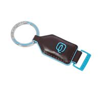 Piquadro - Blue Square Keyring - - Accessories - Uomo - Marrone - ONE SIZE