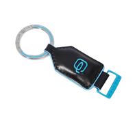 Piquadro - Blue Square Keyring - - Accessories - Uomo - Nero - ONE SIZE