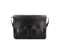 Piquadro Blue Square Messaggero Vera Pelle 37 cm Vano porta PC nero