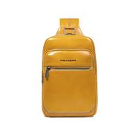 PIQUADRO Blue Square Monosling Bag Yellow