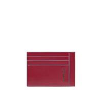 Piquadro Custodia quadrata blu per carte di credito RFID in pelle 11,5 cm red (PP2762B2R-R)