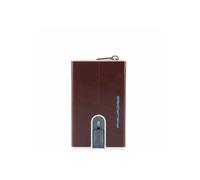 Piquadro Blue Square Porta Carte Pelle Mogano - Portacarte