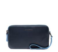 Piquadro Borsa da polso quadrata in pelle blu da 21 cm nachtblau (AC4221B2-BLU2)