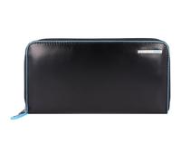 Piquadro Blue Square Portafoglio Vera Pelle 19 cm nero