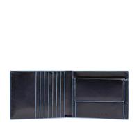 Piquadro Blue Square Portamonete, 12 cm, 0.43 litri, Blu Notte