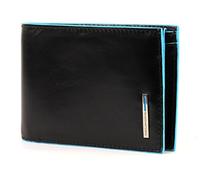 Portafoglio uomo con portamonete in pelle Blue Square Piquadro
