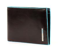 Piquadro Blue Square Portamonete con 4 Alloggiamenti per Carte di Credito, 12 cm, 0.43 litri, Mogano