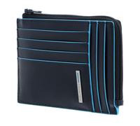 Piquadro Blue Square Portamonete con 8 Alloggiamenti per Carte di Credito, 12 cm, 0.43 litri, Blu Notte
