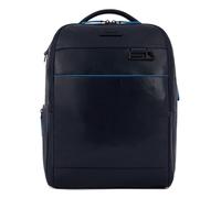 Piquadro Blue Square Revamp Rfid Zaino porta pc blu scuro, pelle, uomo