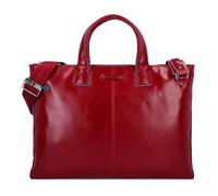 Piquadro Blue Square Valigetta Vera Pelle 42 cm Vano porta PC rosso
